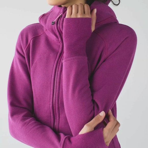 EUC Lululemon Scuba Hoodie Heather Grape SZ 6 - Picture 6 of 8